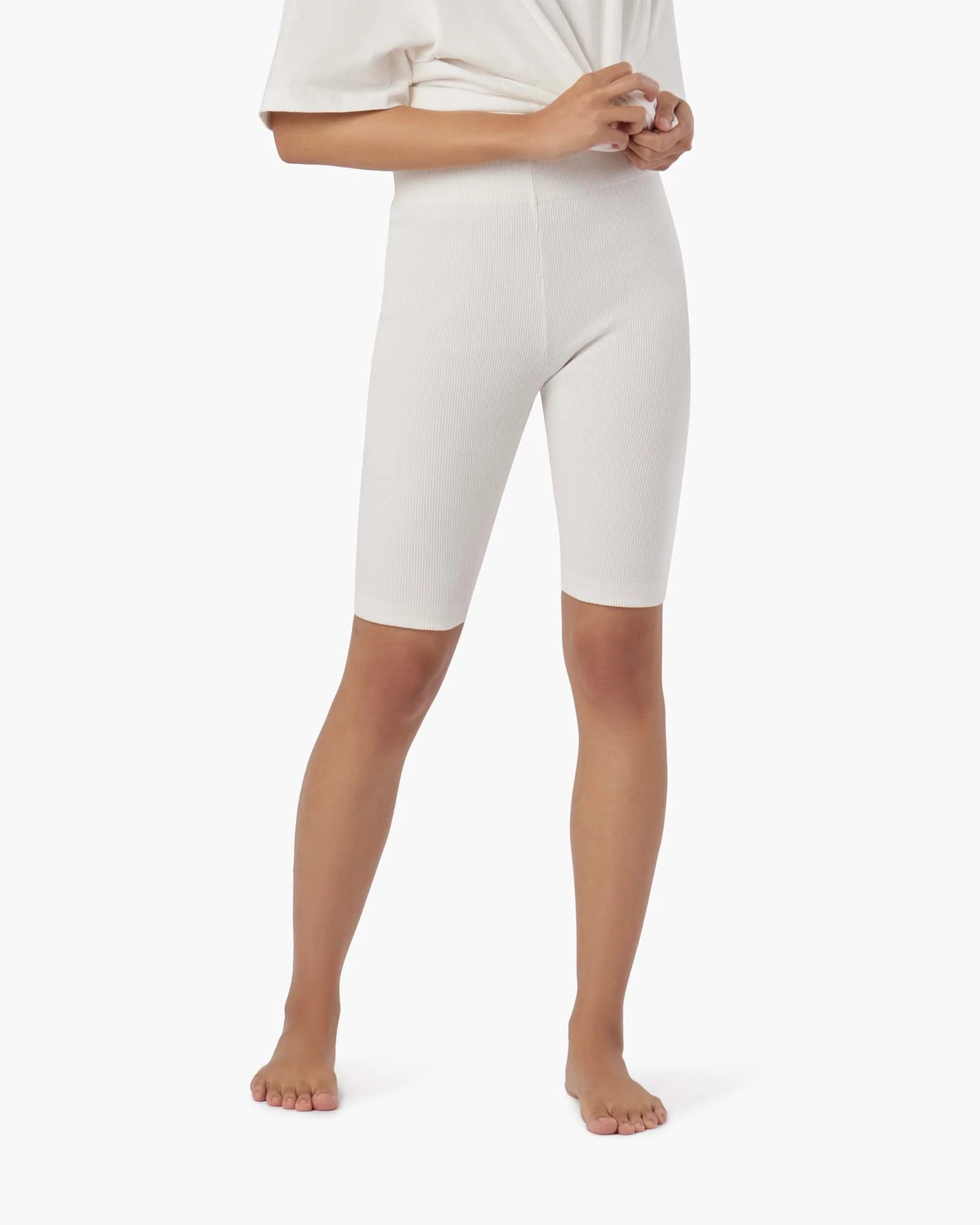 Biker Short - Cream - Image 2