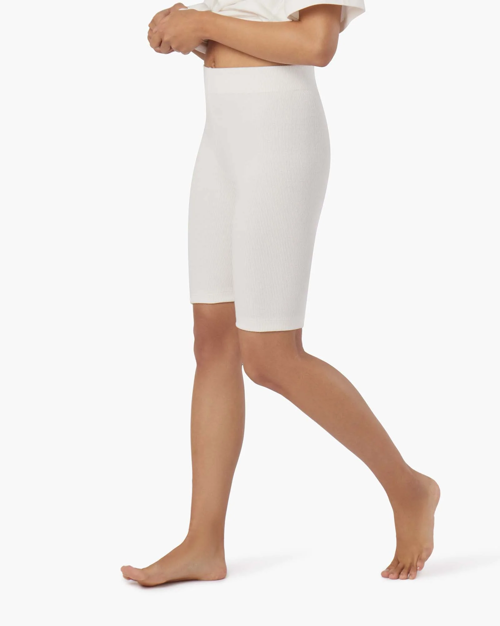 Biker Short - Cream - Image 3