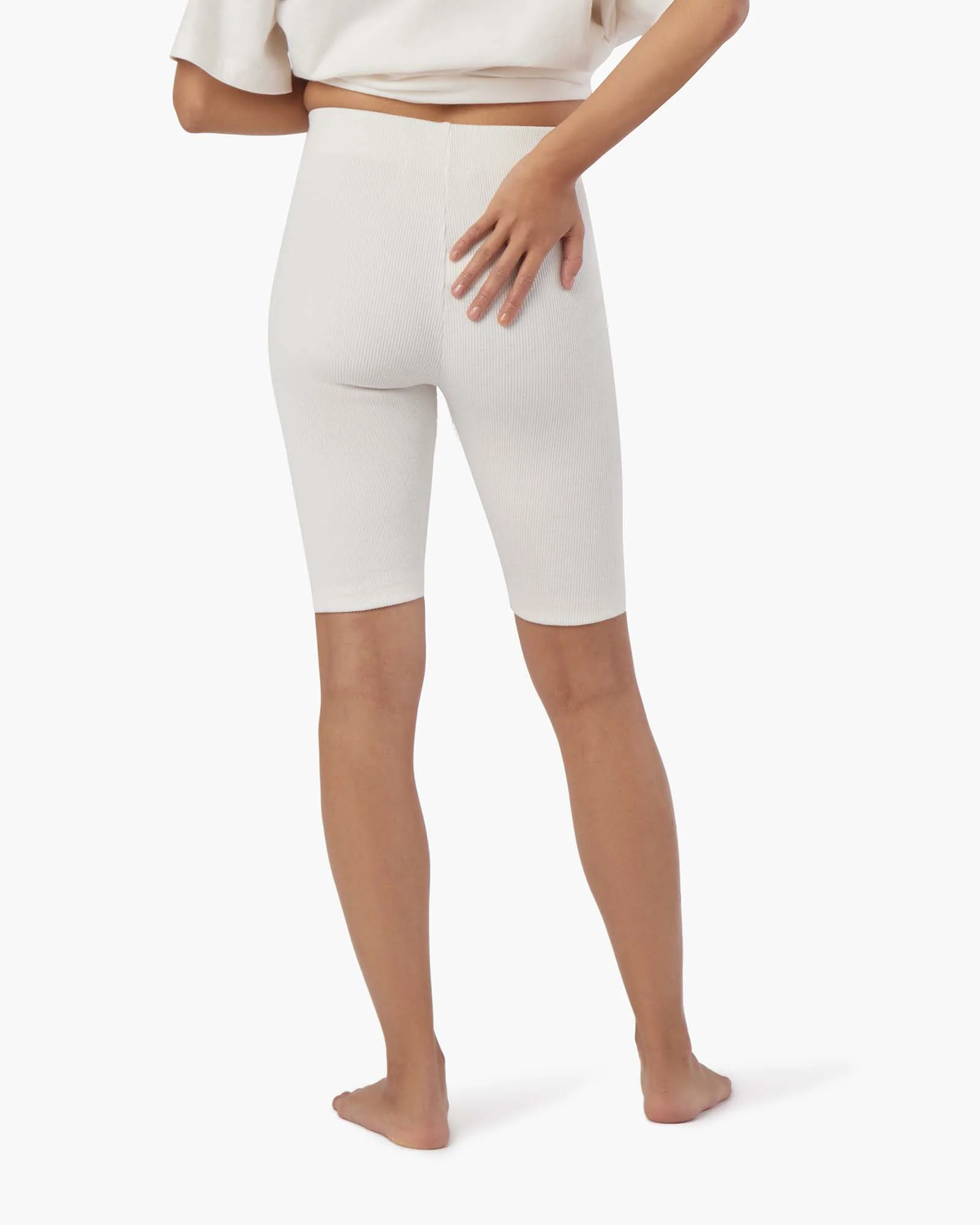 Biker Short - Cream - Image 4