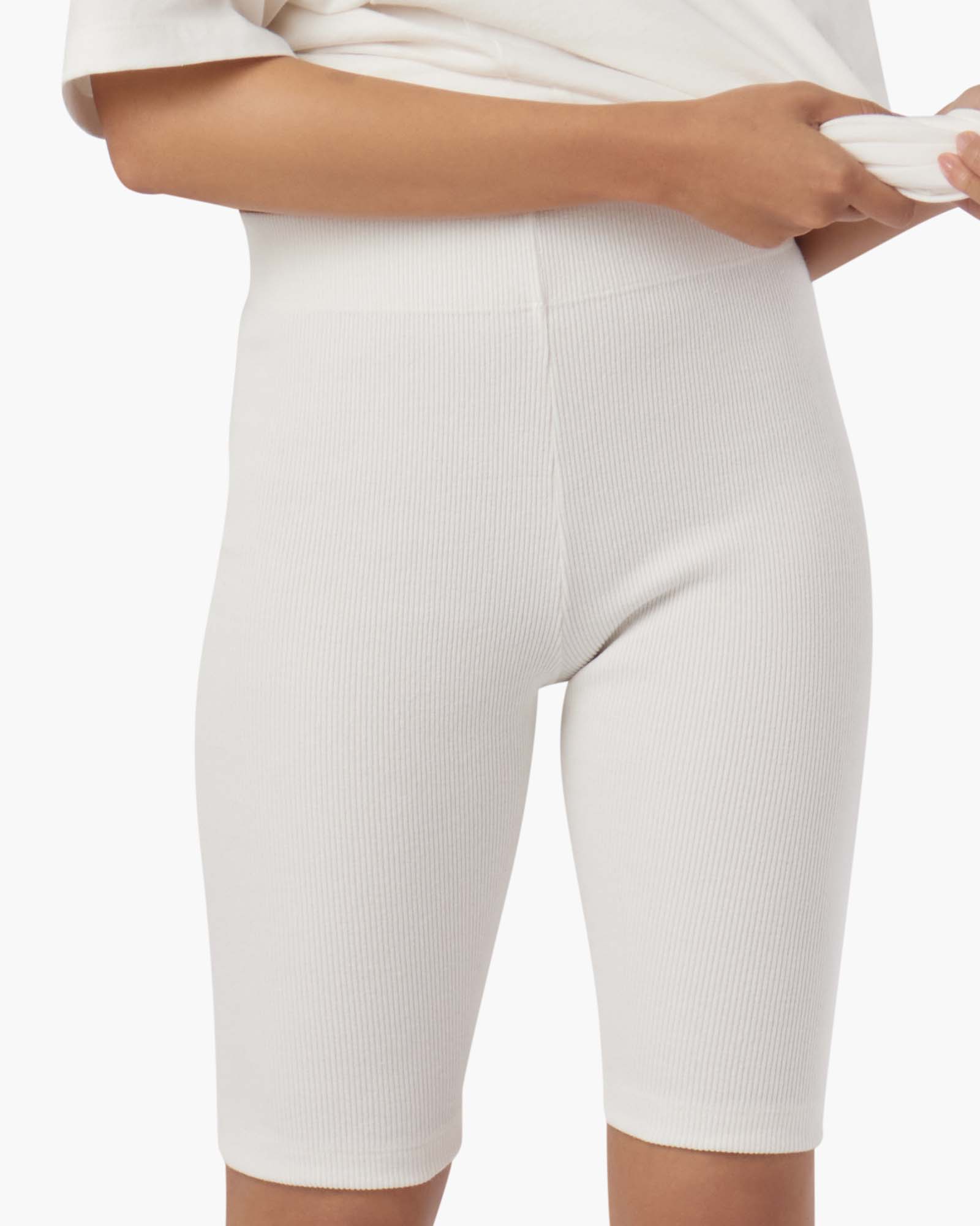 Biker Short - Cream - Image 5