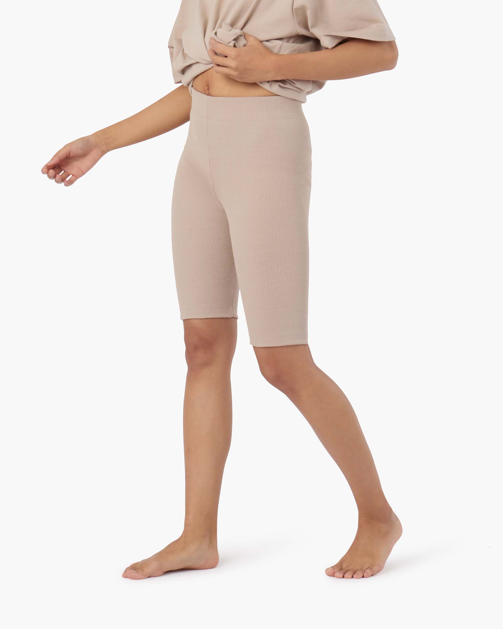 Biker Short - Sandy Taupe - Image 5