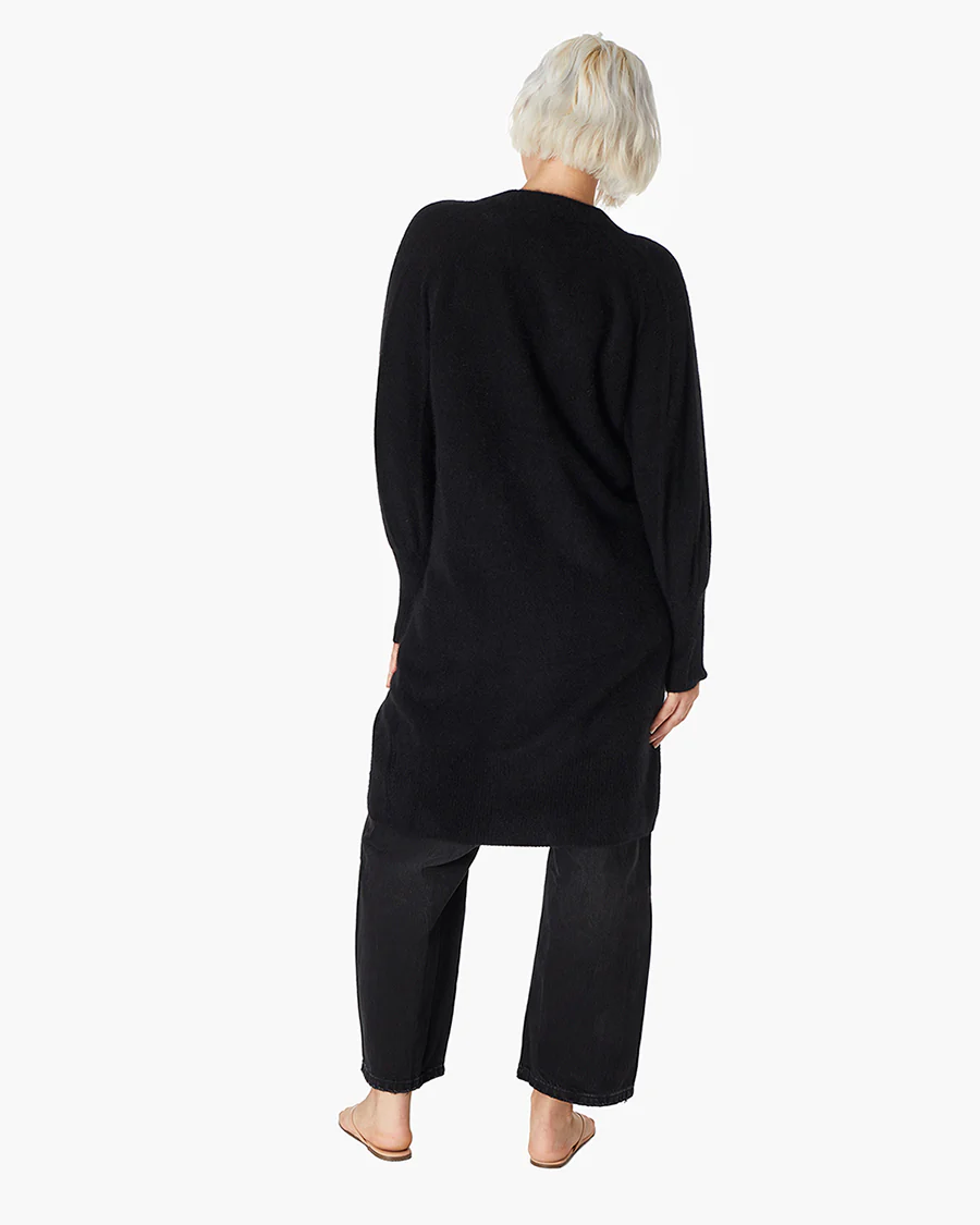 Softest Long Cardigan - Black - Image 4