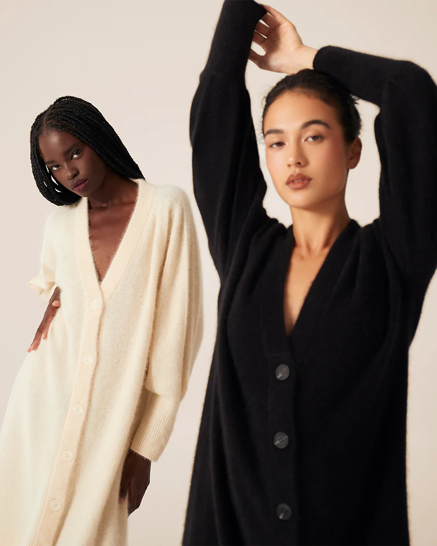 Softest Long Cardigan - Cream - Image 5