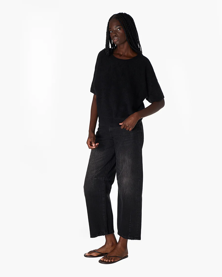 Softest Sweater Tee - Black - Image 3