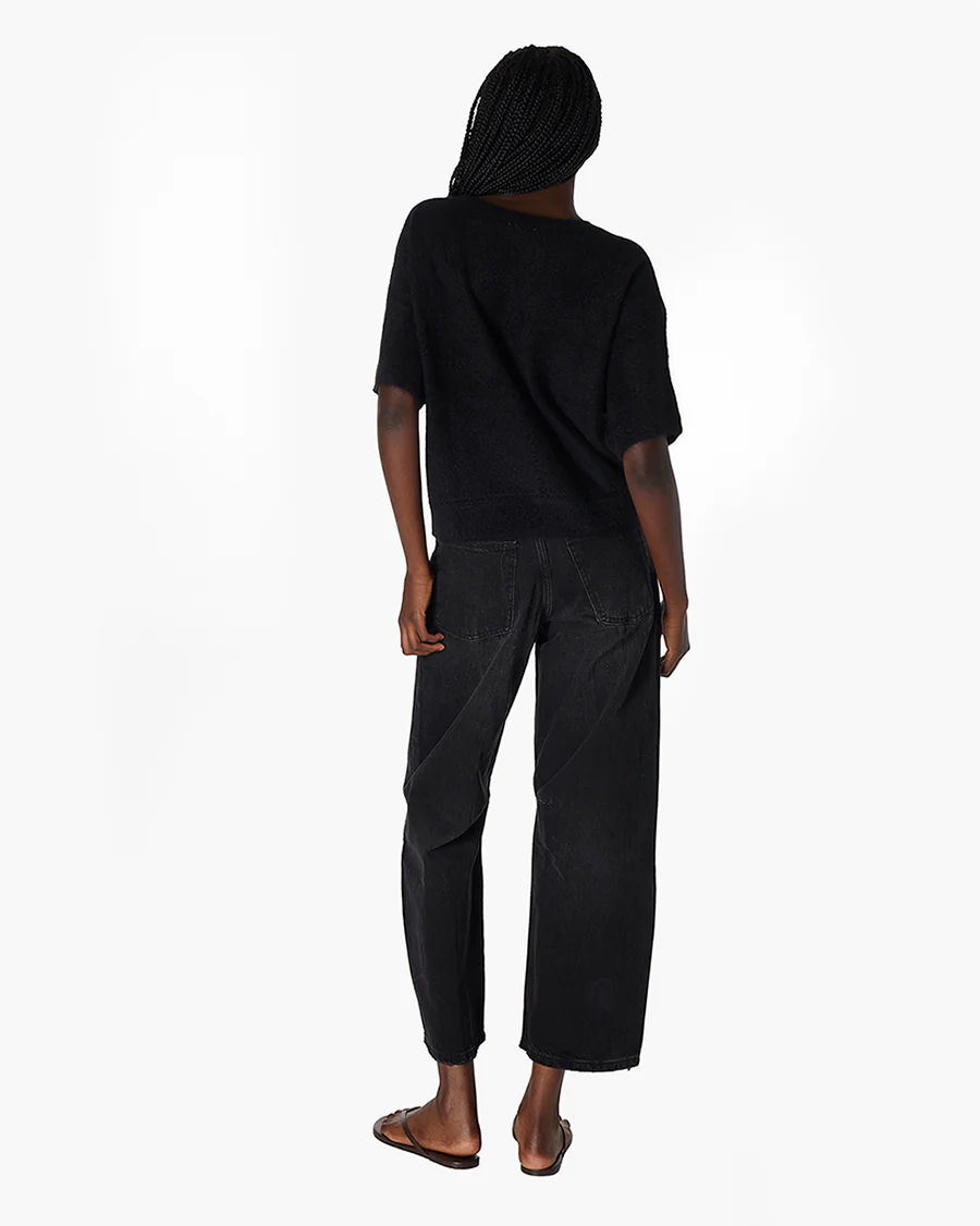 Softest Sweater Tee - Black - Image 4