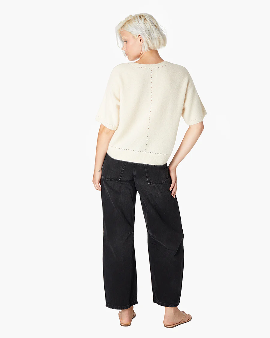 Softest Sweater Tee - Cream - Image 4