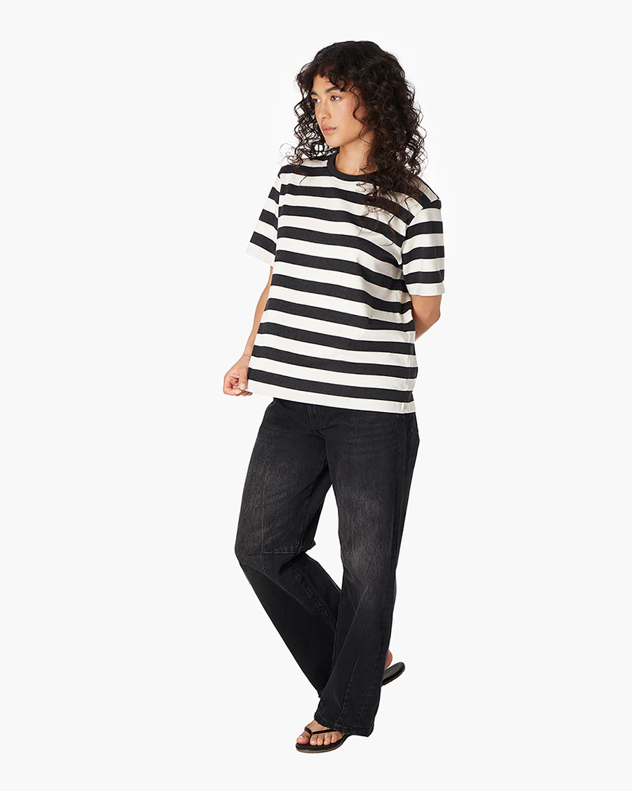 Classic Striped Tee - Black/White - Image 3