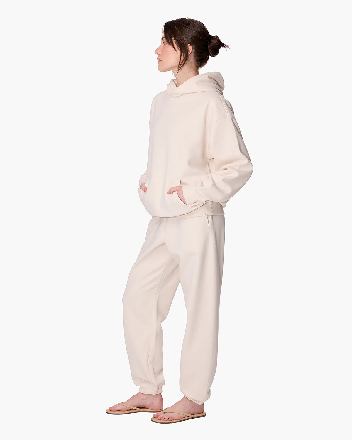 CloudSoft Pullover Hoodie - Bone - Image 3