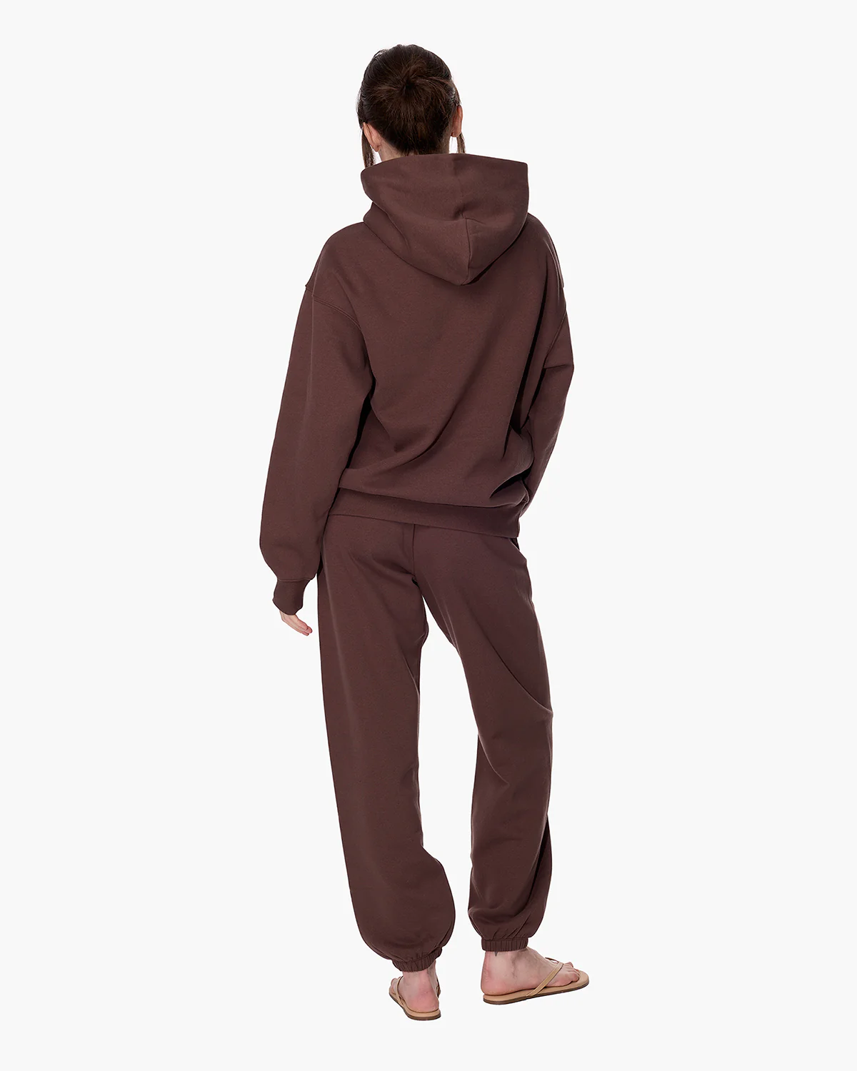 CloudSoft Pullover Hoodie - Dark Chocolate - Image 4