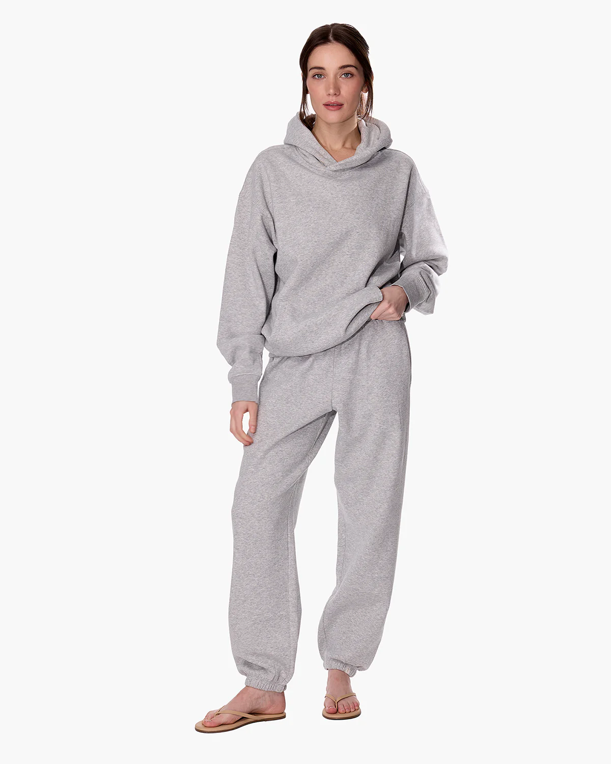 CloudSoft Pullover Hoodie - Heather Grey - Image 2