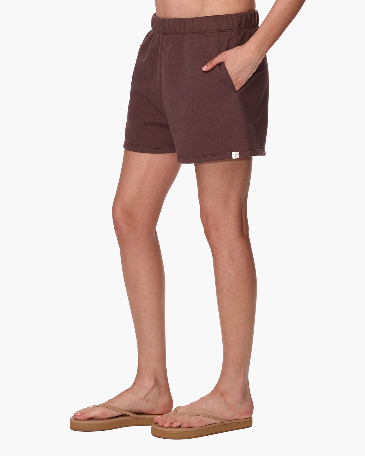 CloudSoft Sweat Short - Dark Chocolate - Image 2
