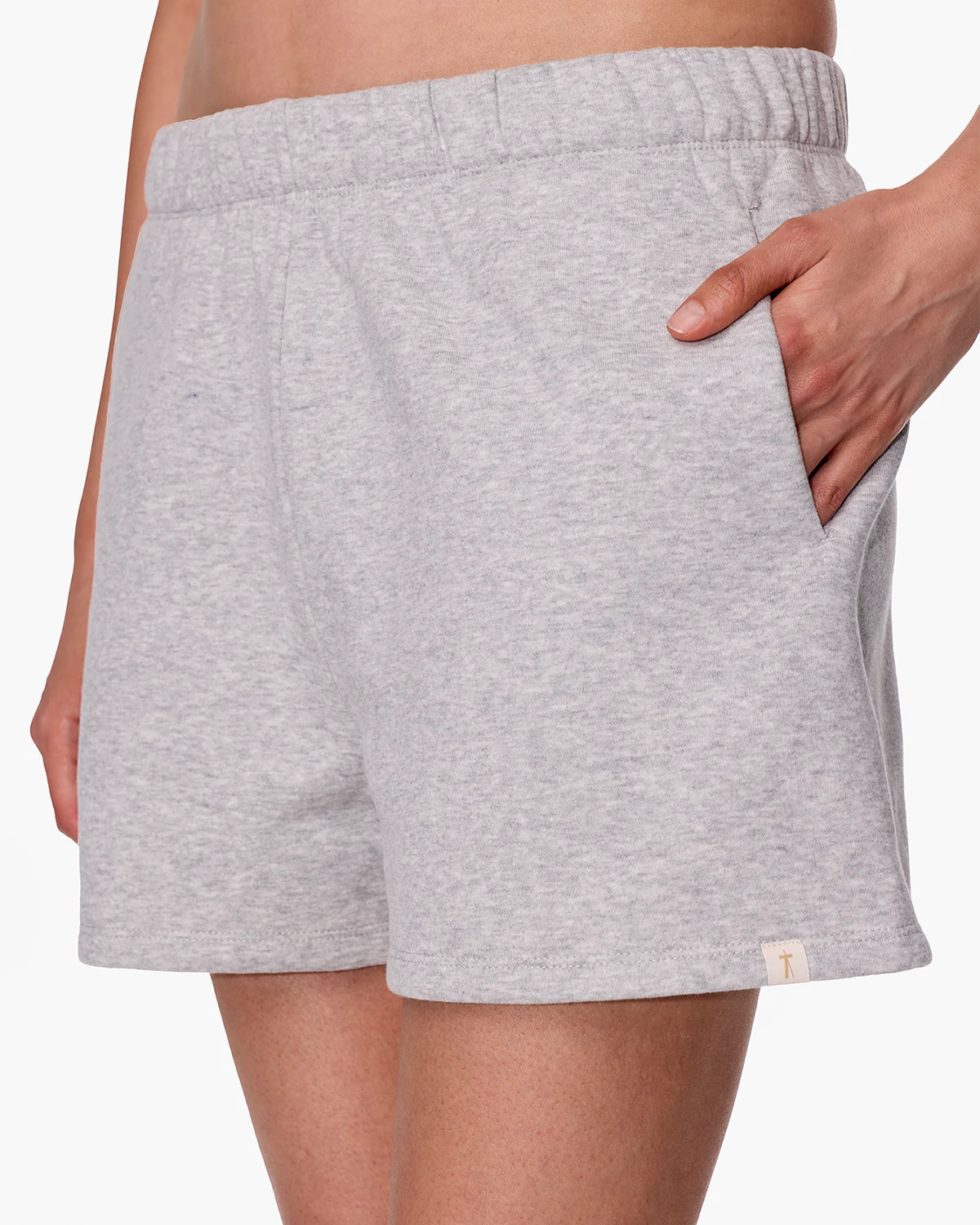 CloudSoft Sweat Short - Heather Grey - Image 4