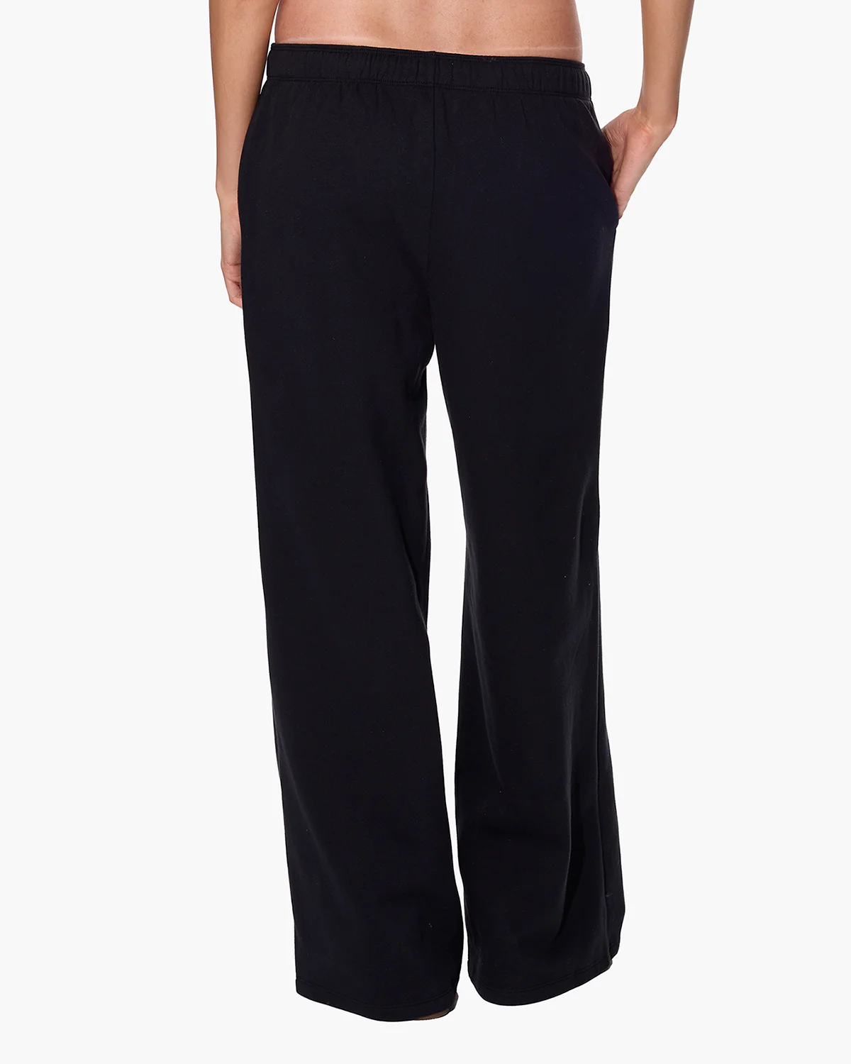 CloudSoft Wide Leg Jogger - Black - Image 3