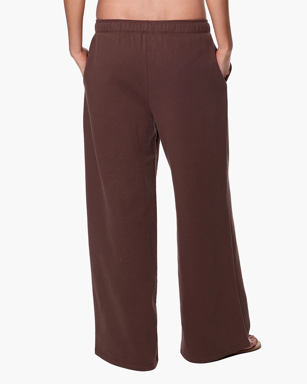 CloudSoft Wide Leg Jogger - Dark Chocolate - Image 3