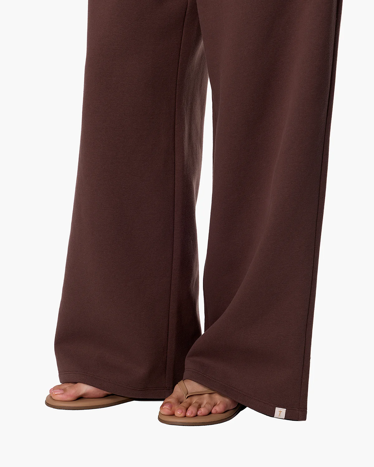 CloudSoft Wide Leg Jogger - Dark Chocolate - Image 4