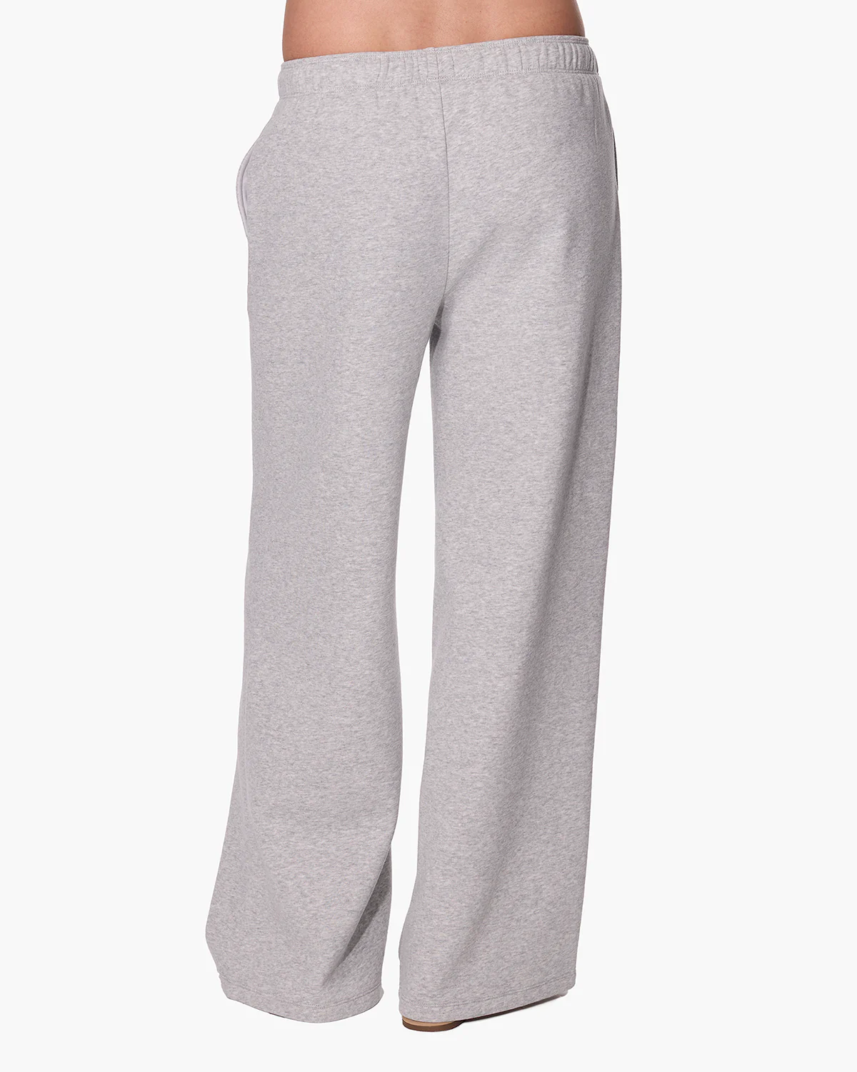 CloudSoft Wide Leg Jogger - Heather Grey - Image 3