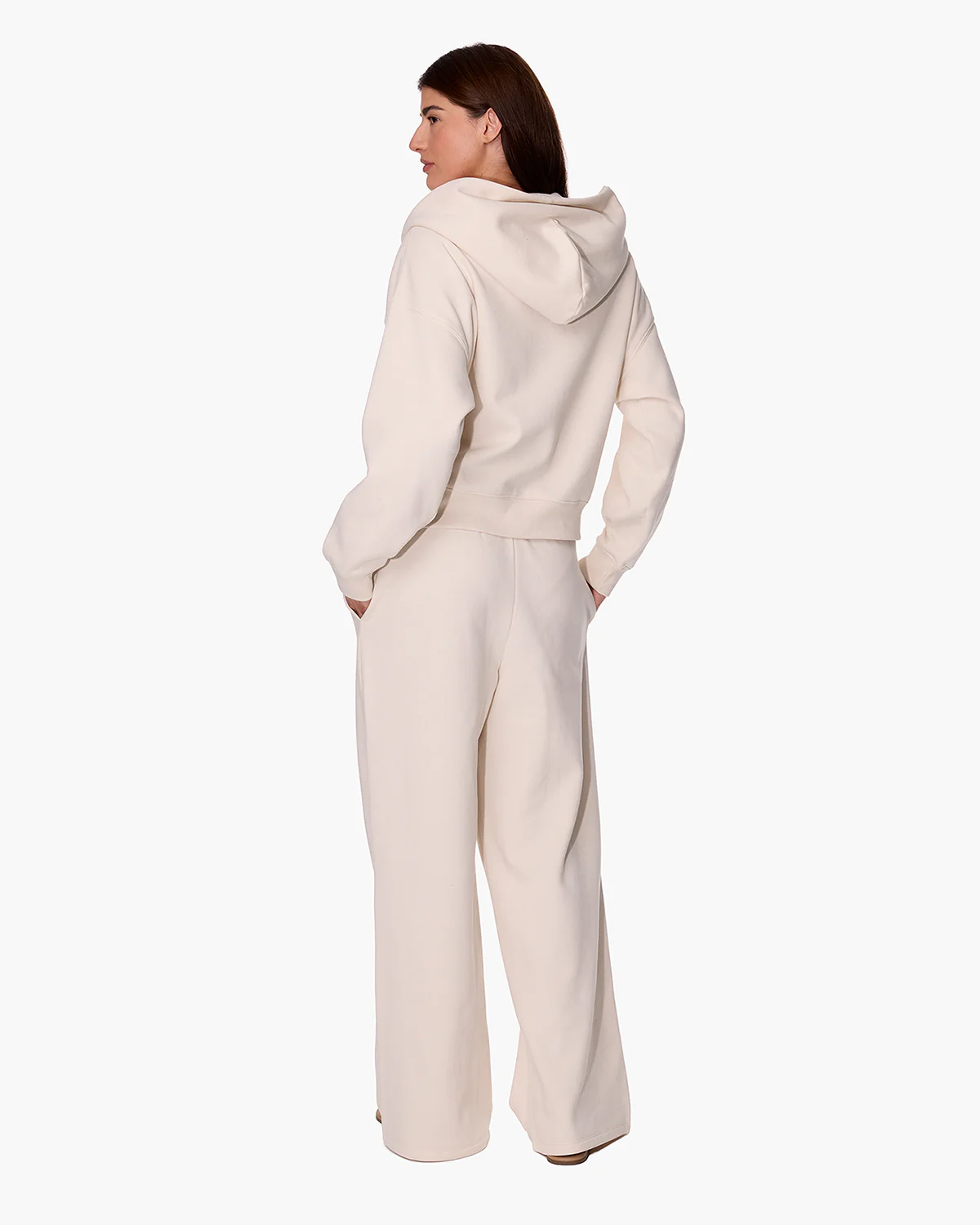 CloudSoft Zip Up Hoodie - Bone - Image 4