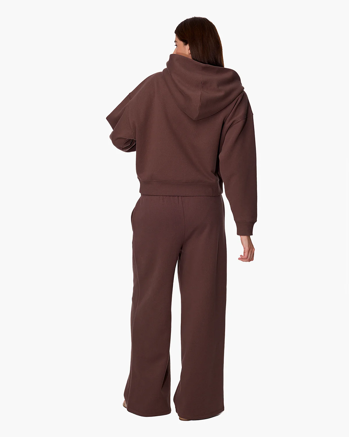 CloudSoft Zip Up Hoodie - Dark Chocolate - Image 4