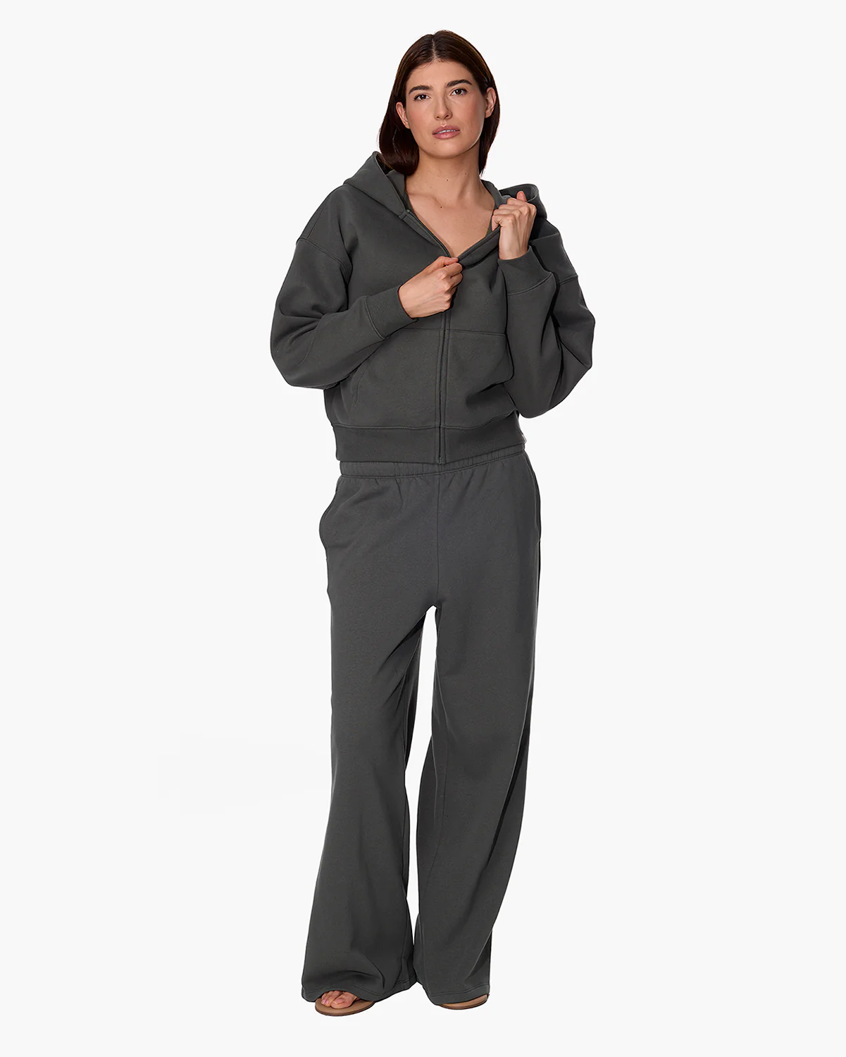 CloudSoft Zip Up Hoodie - Green - Image 2