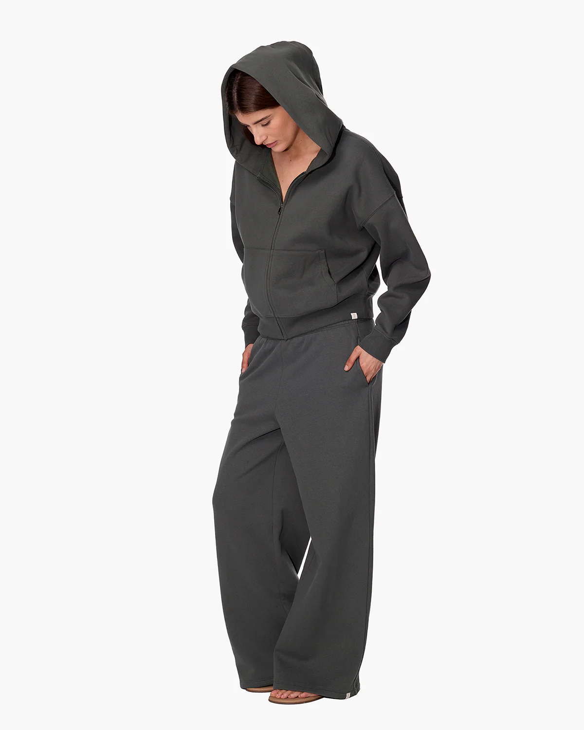 CloudSoft Zip Up Hoodie - Green - Image 3