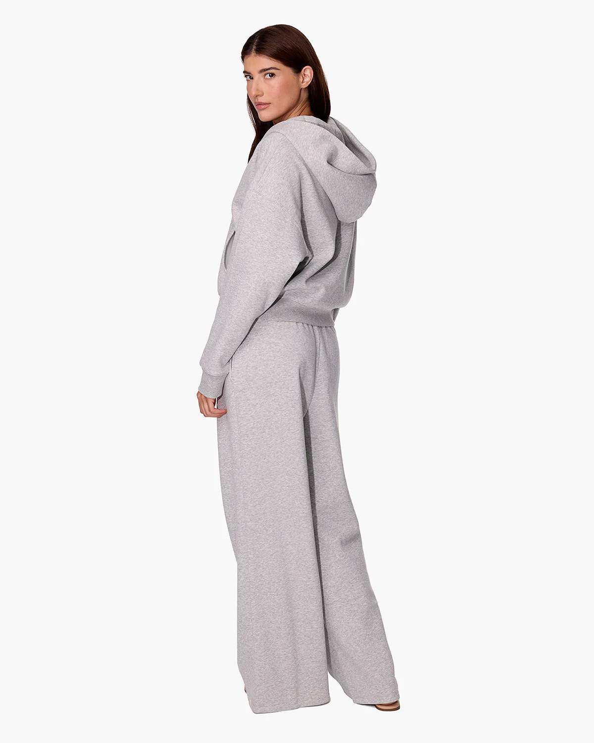 CloudSoft Zip Up Hoodie - Heather Grey - Image 4