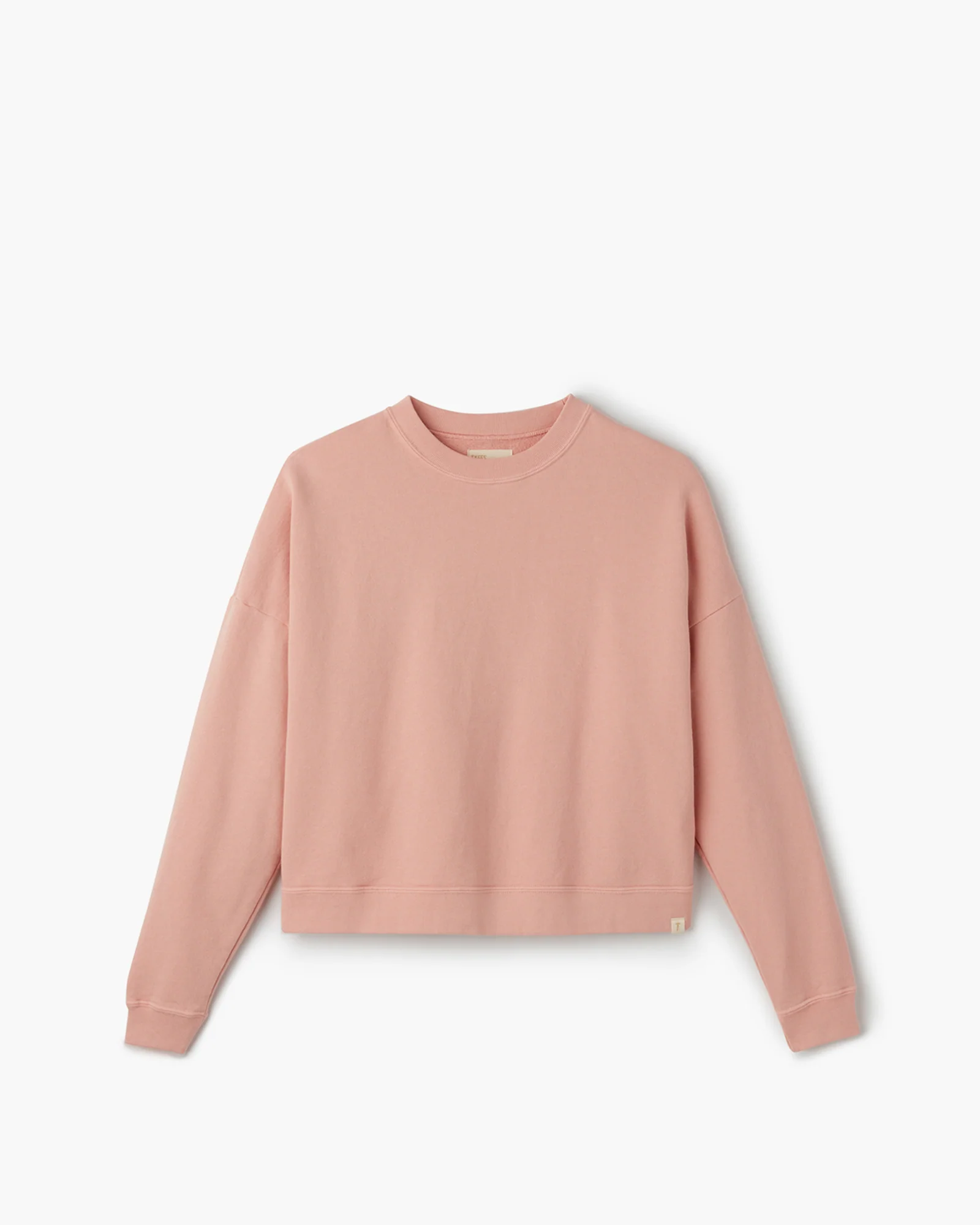 Core Boxy Crewneck - Peachy Pink