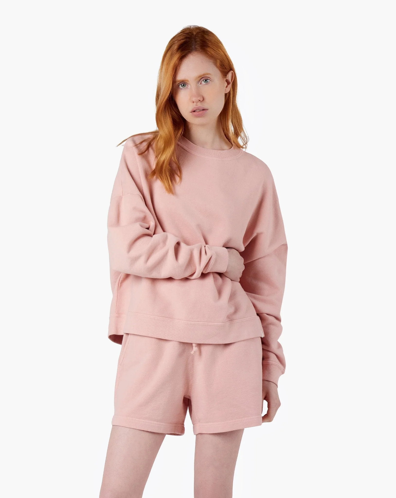 Core Boxy Crewneck - Peachy Pink - Image 2