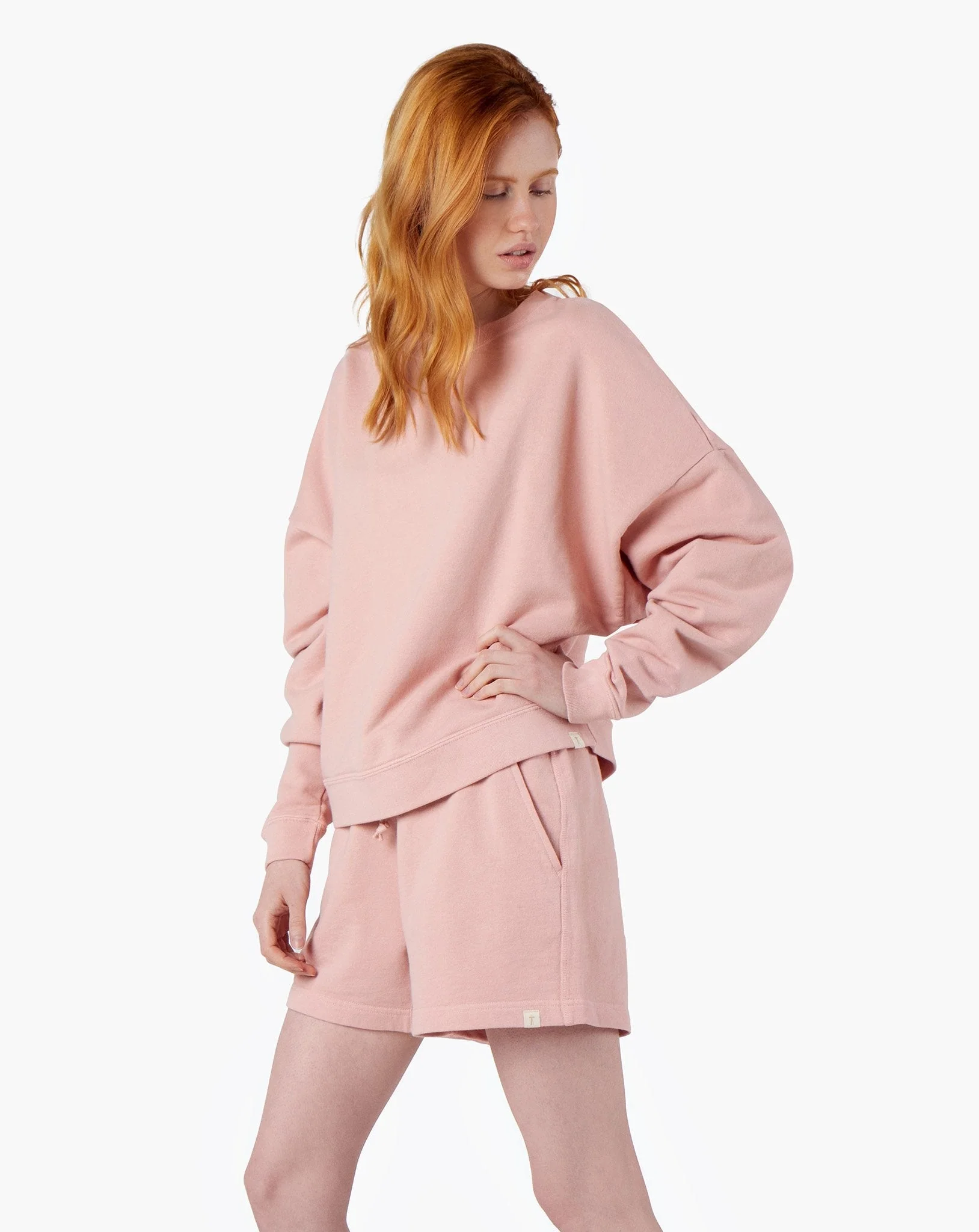 Core Boxy Crewneck - Peachy Pink - Image 3