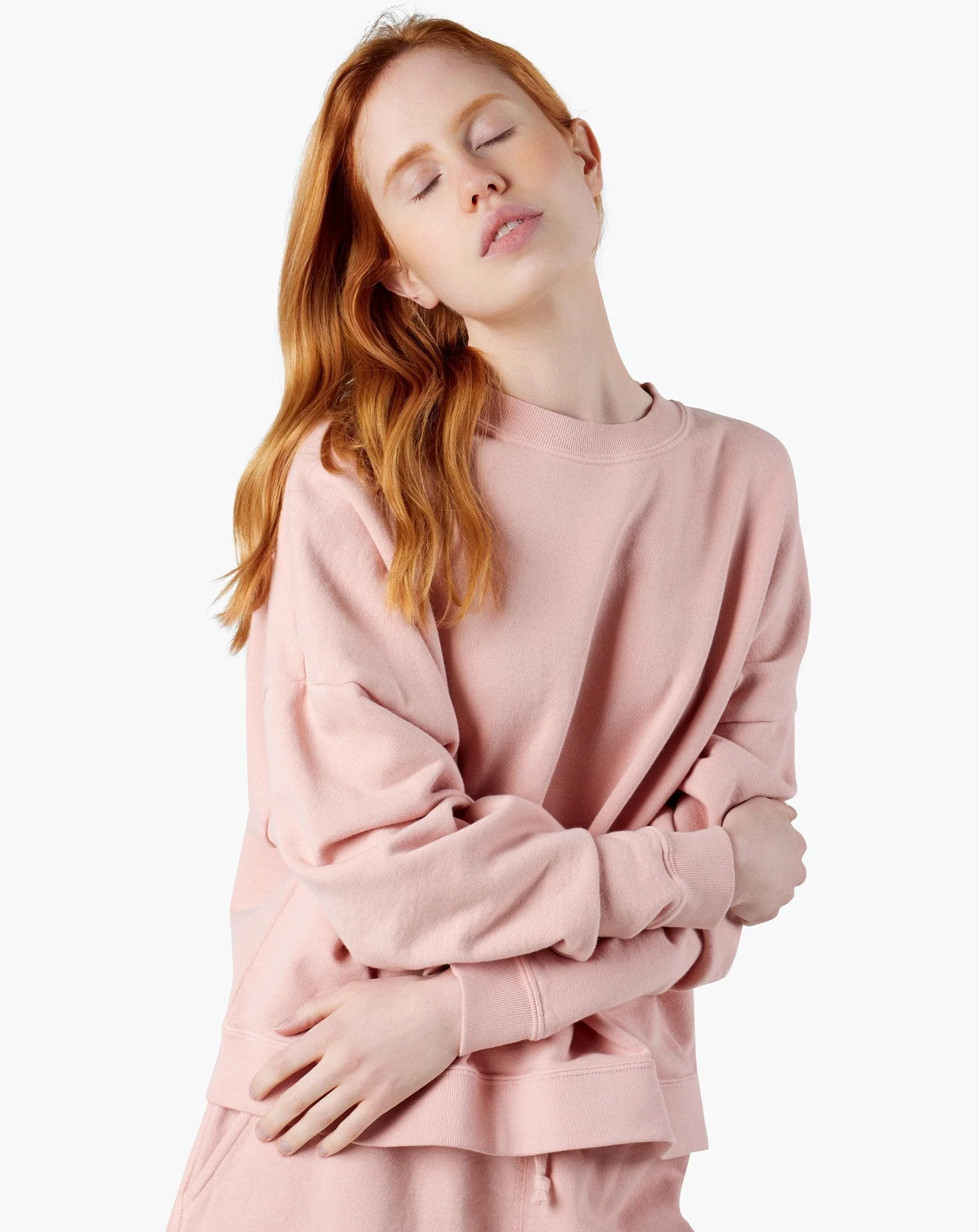 Core Boxy Crewneck - Peachy Pink - Image 4