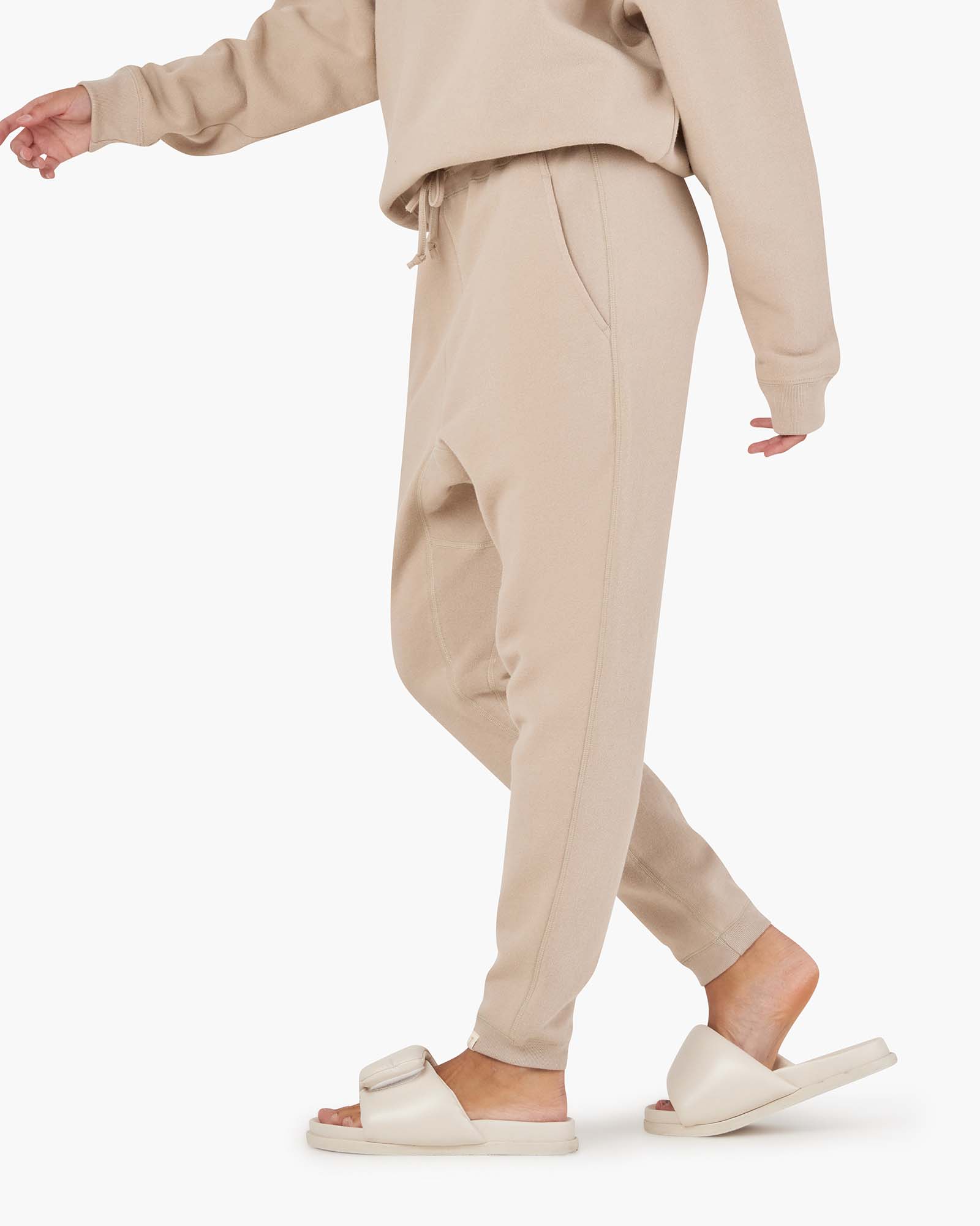 Core Fleece Jogger - Sand - Image 3