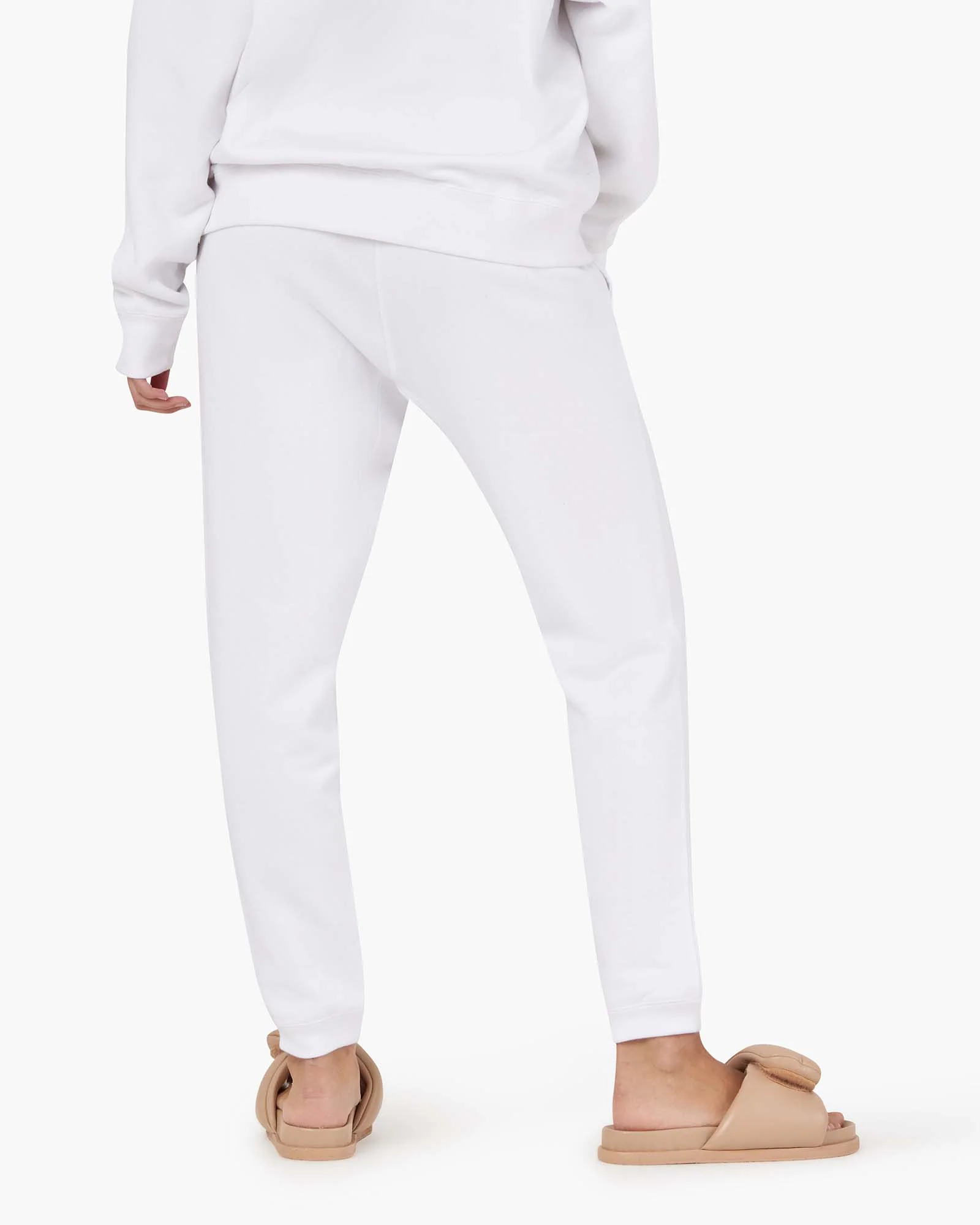 Core Fleece Jogger - White - Image 4
