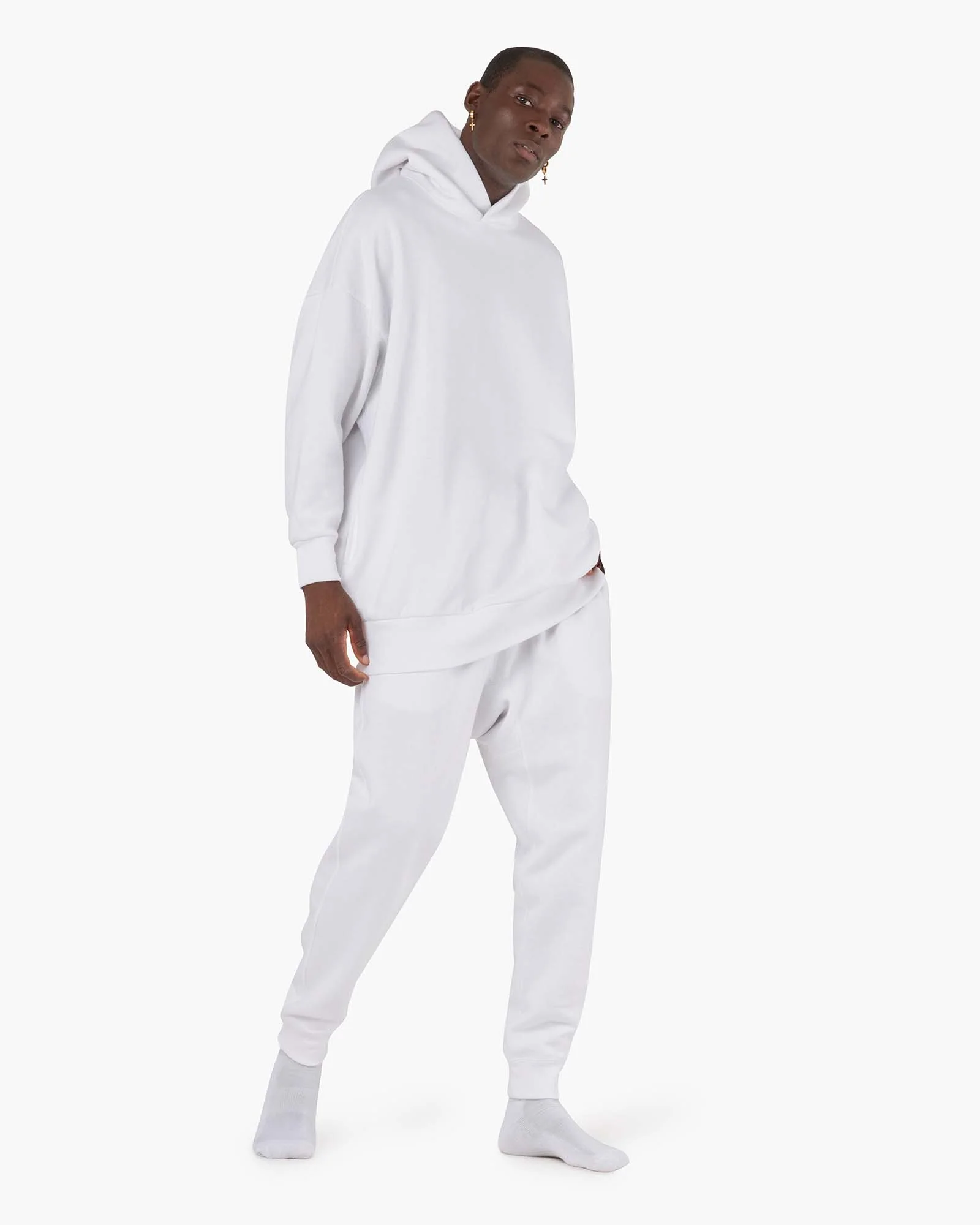 Core Fleece Sport Jogger - White - Image 6