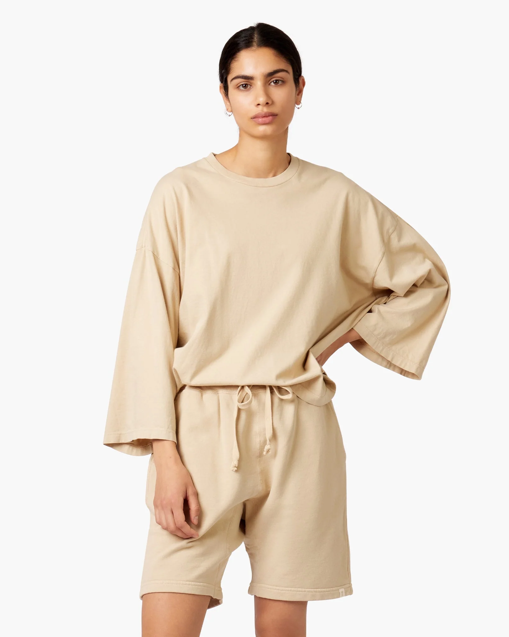 Core Longsleeve Tee - Latte - Image 2