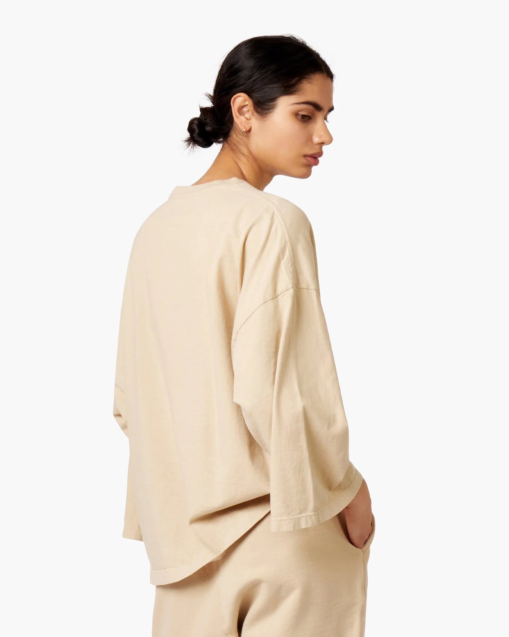 Core Longsleeve Tee - Latte - Image 4