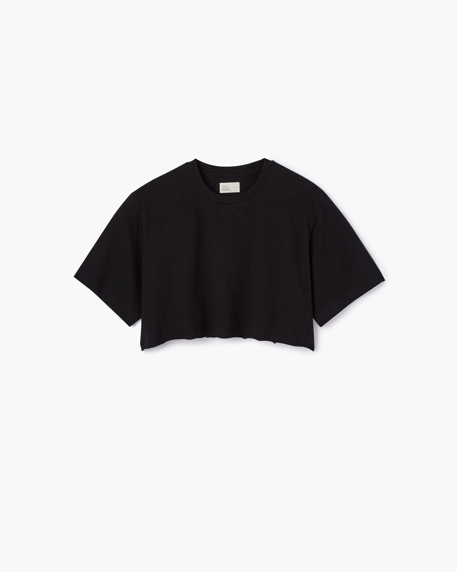 Cropped Tee - Black