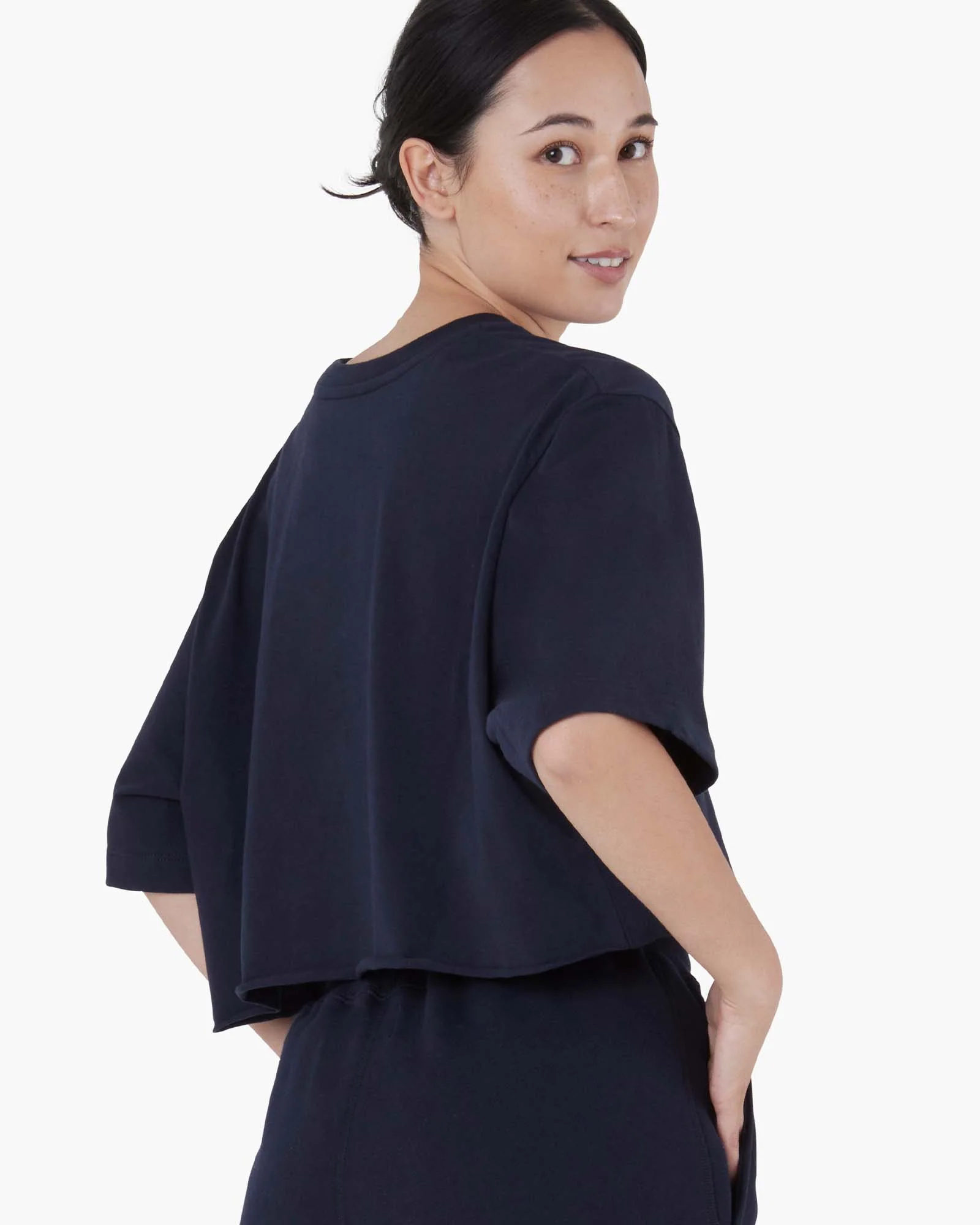 Cropped Tee - Midnight Navy - Image 4