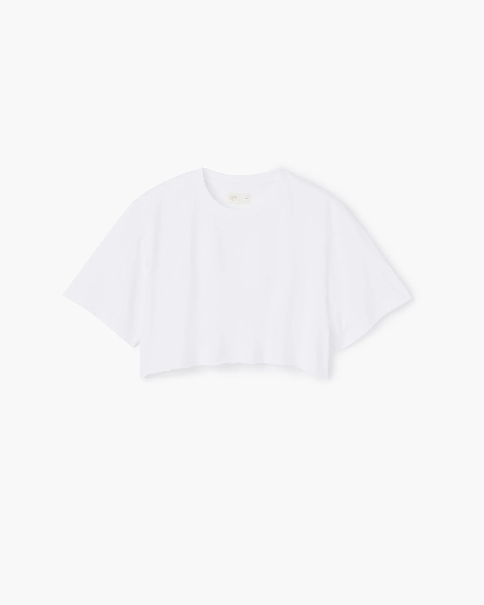 Cropped Tee - White