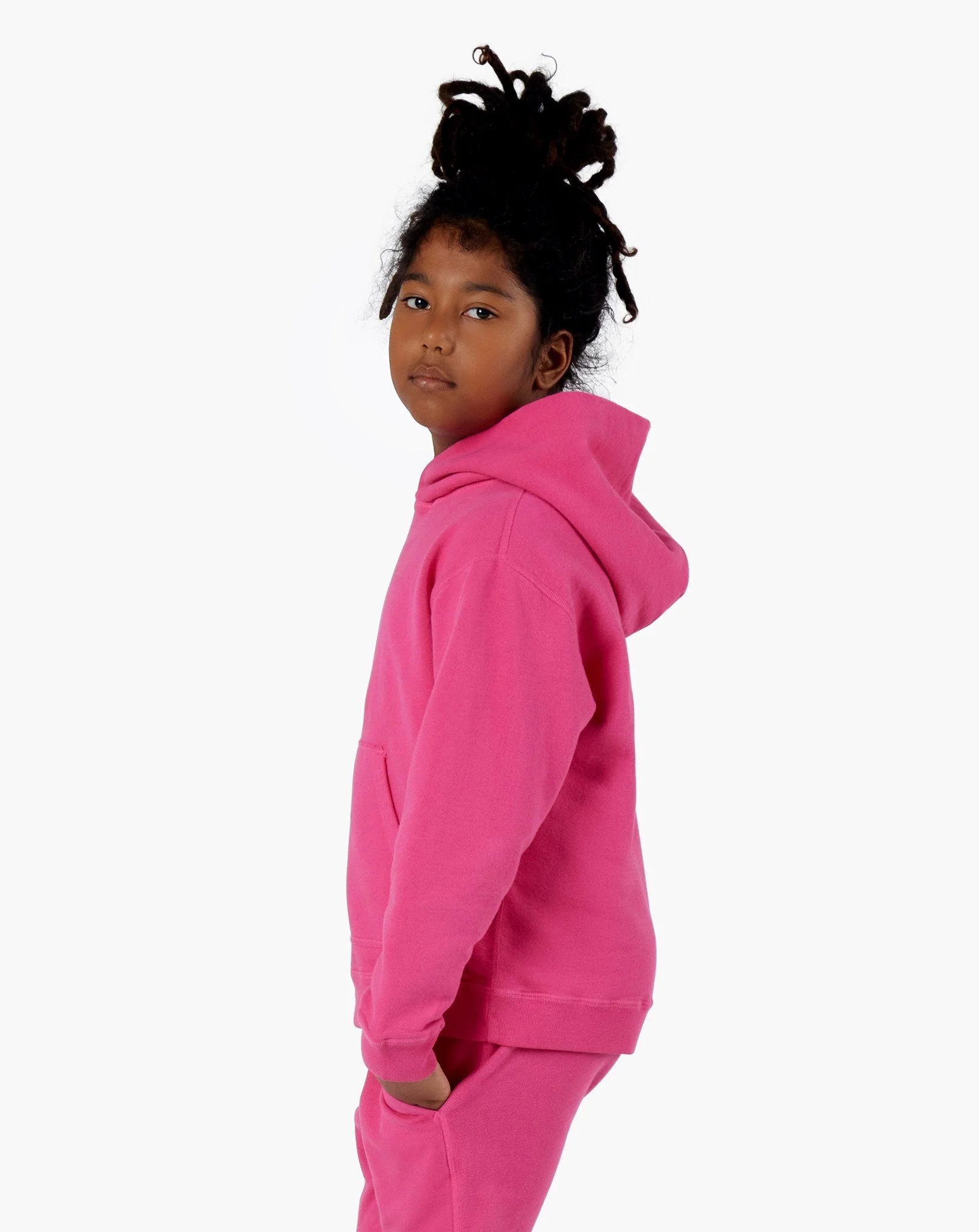 Kids Hoodie - Cherry Pink - Image 2