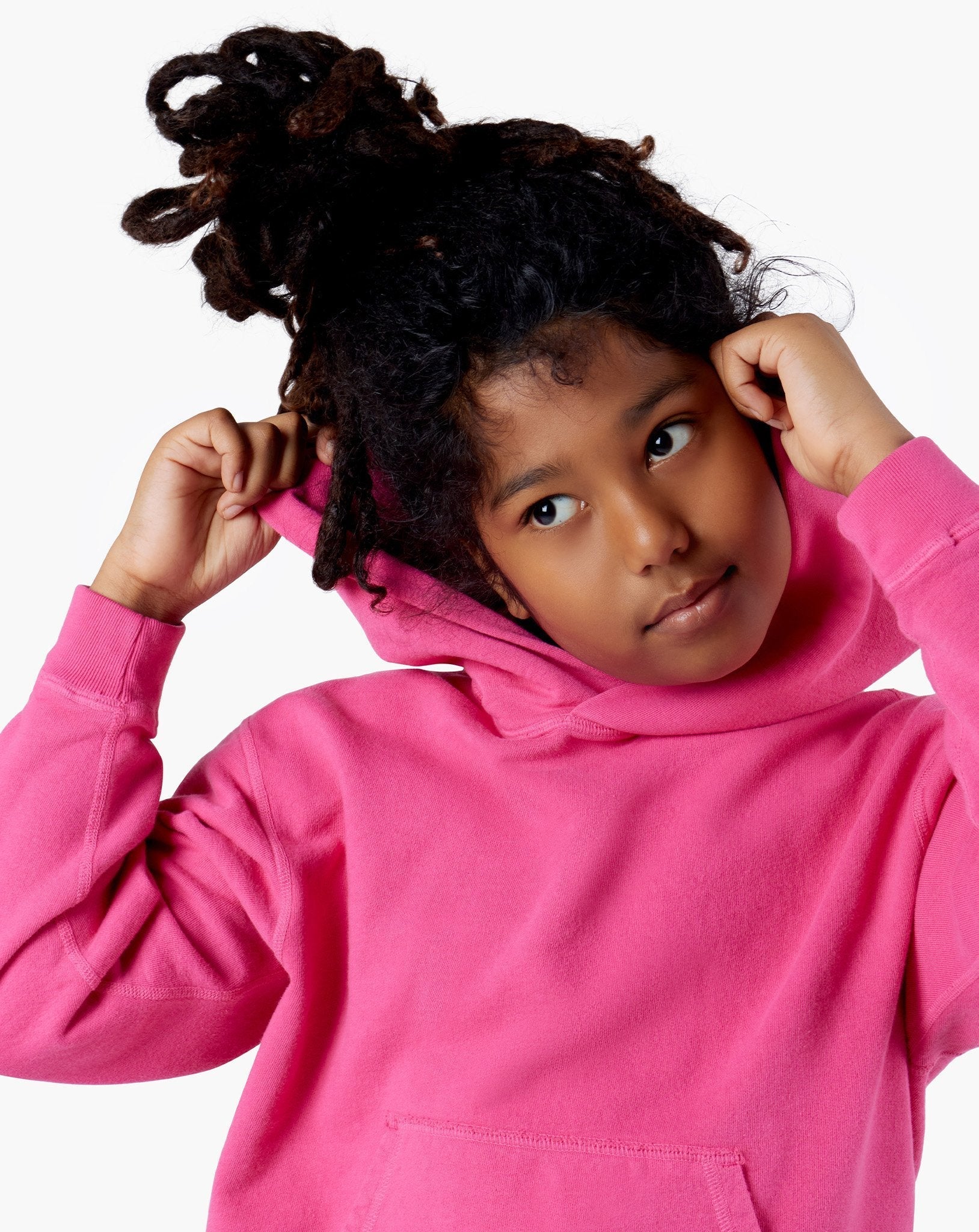Kids Hoodie - Cherry Pink - Image 4