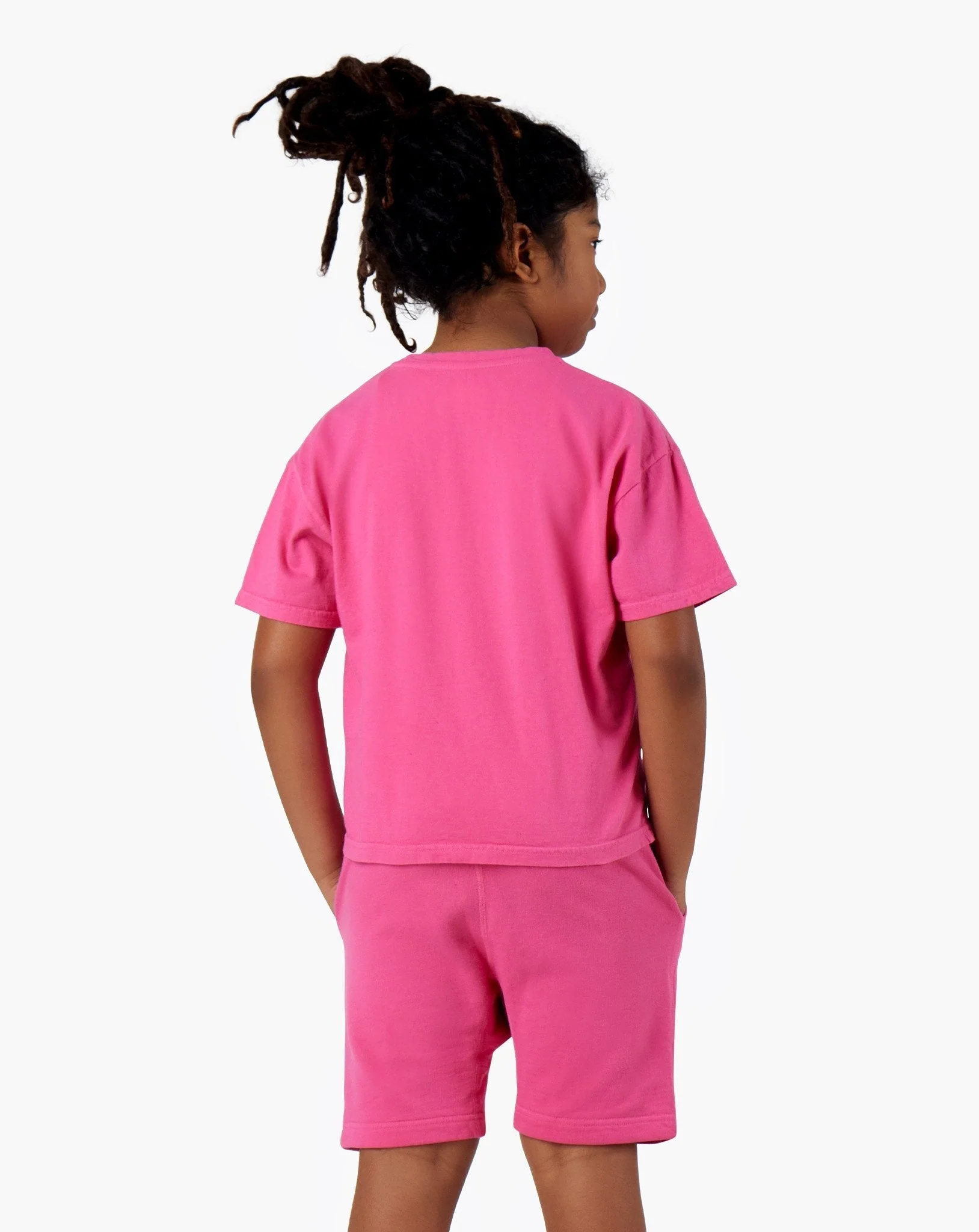 Kids Tee (Pigments) - Cherry Pink - Image 3