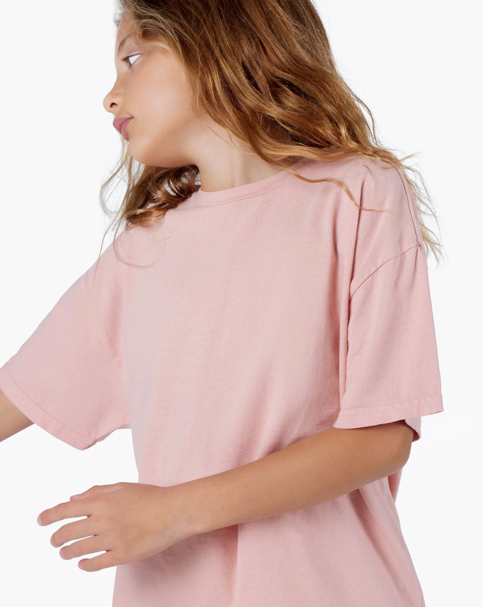 Kids Tee (Pigments) - Peachy Pink - Image 4