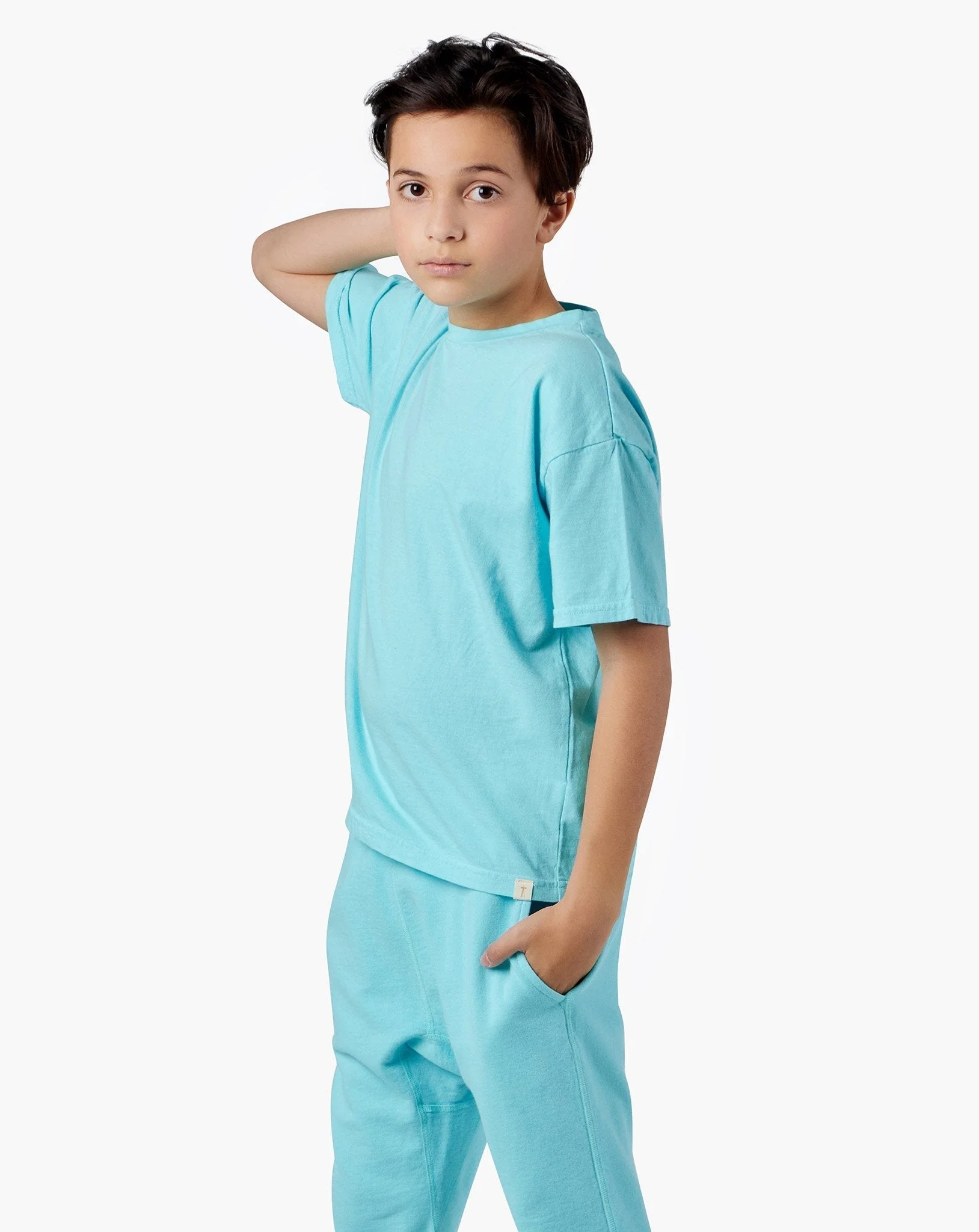 Kids Tee (Pigments) - Sky Blue - Image 2