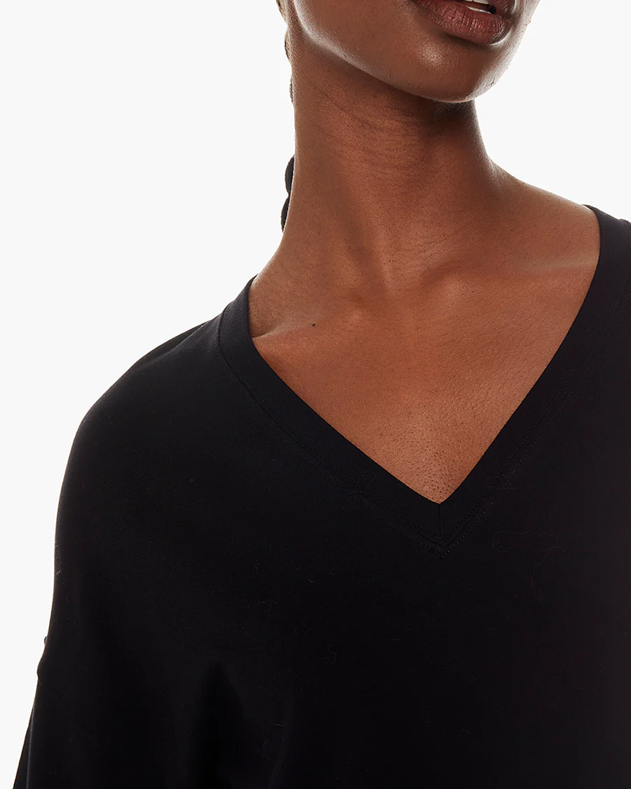 Matinée de Tennis V-neck - Black - Image 4