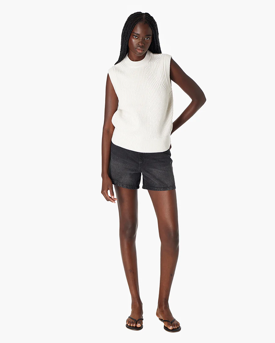 Merino Knit Vest - Cream - Image 3
