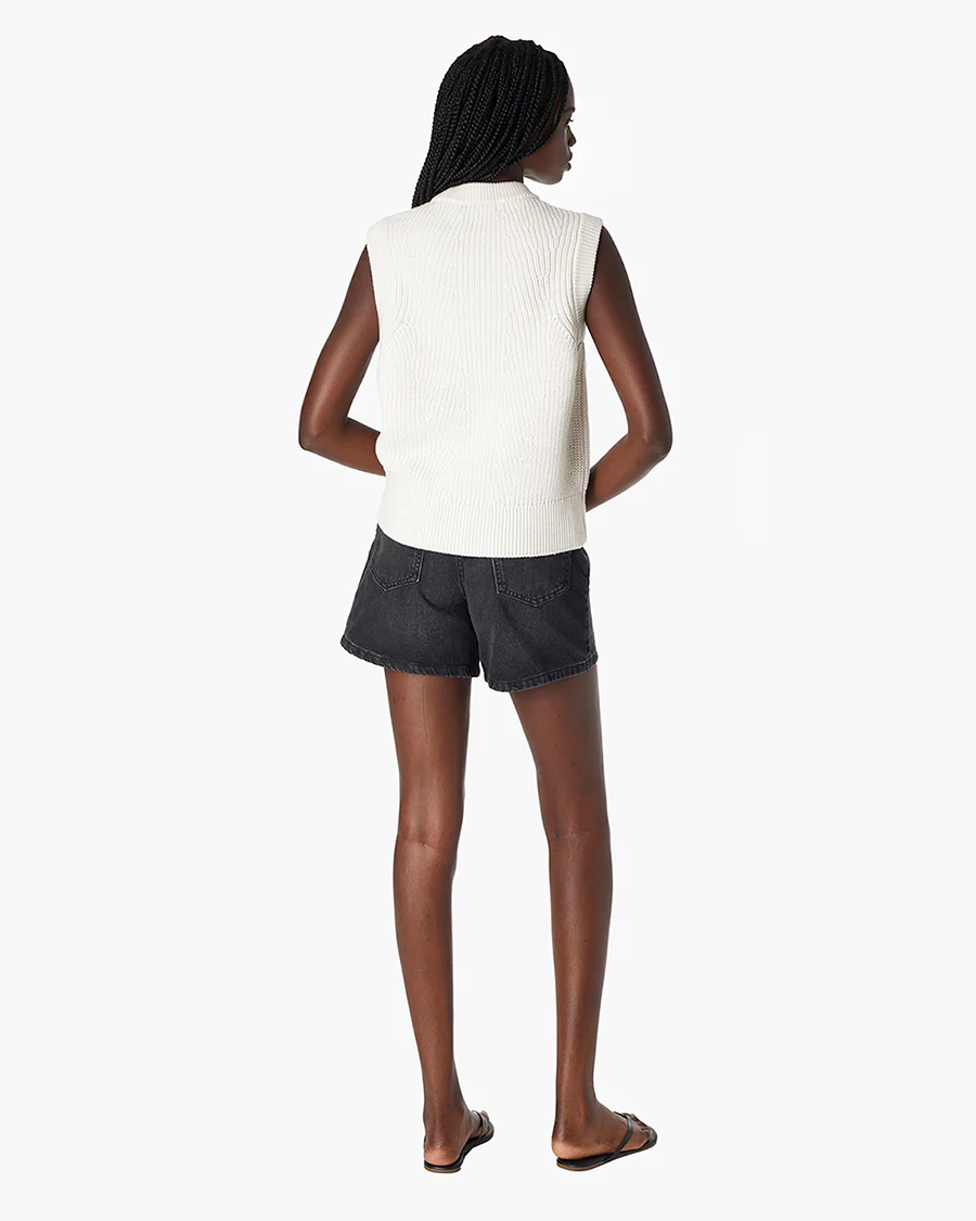 Merino Knit Vest - Cream - Image 4