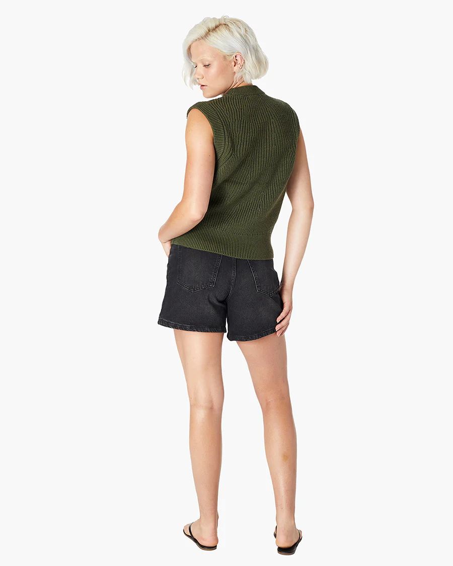 Merino Knit Vest - Moss - Image 4
