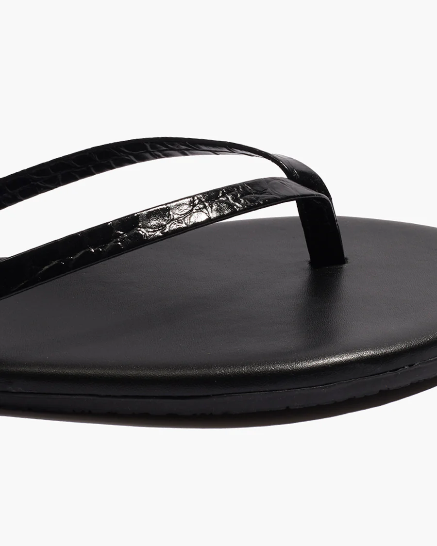 TKEES X NILI LOTAN - Black Croc - Image 3