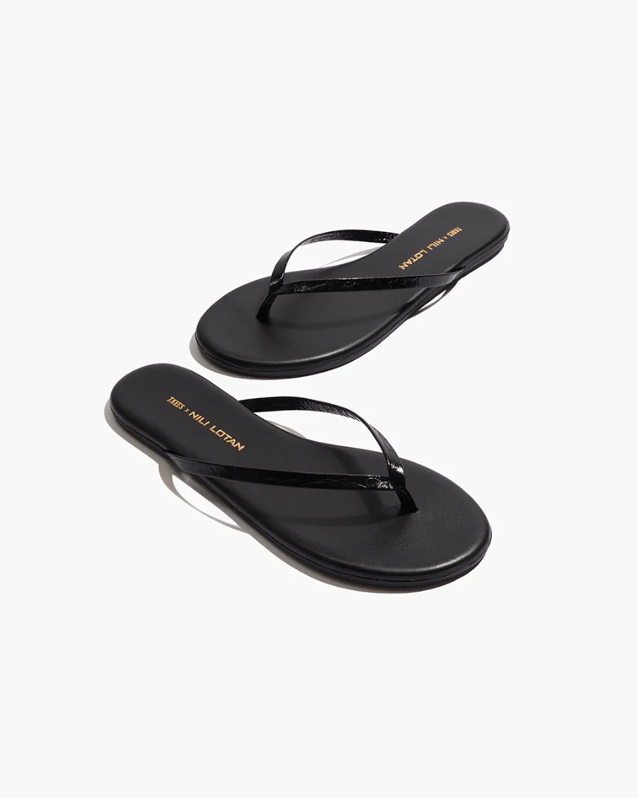 TKEES X NILI LOTAN - Black Croc - Image 4