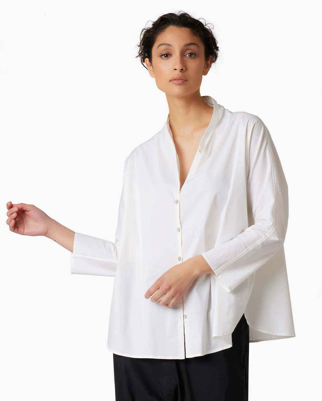 Poplin Shirt - White - Image 4