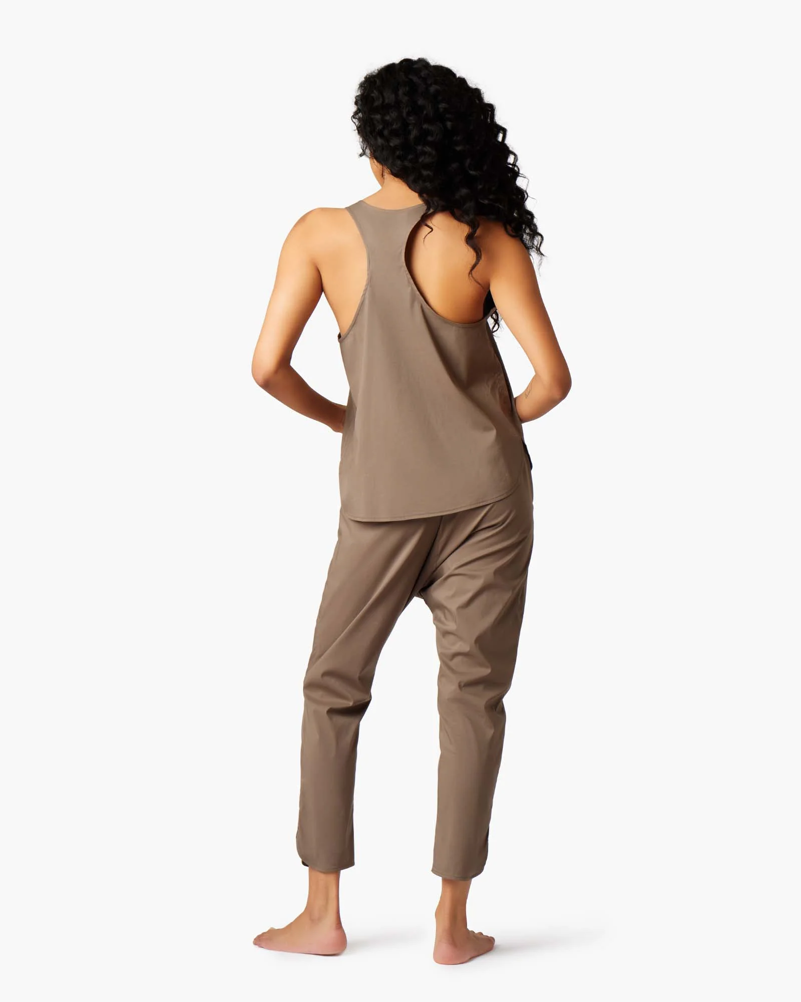 Poplin Tank - Khaki - Image 3